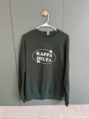 Gildan Forest Green Kappa Delta Crewneck Sweatshirt